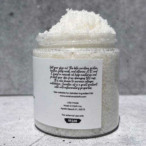 Wash & Cloth Body Scrub - 8 Oz