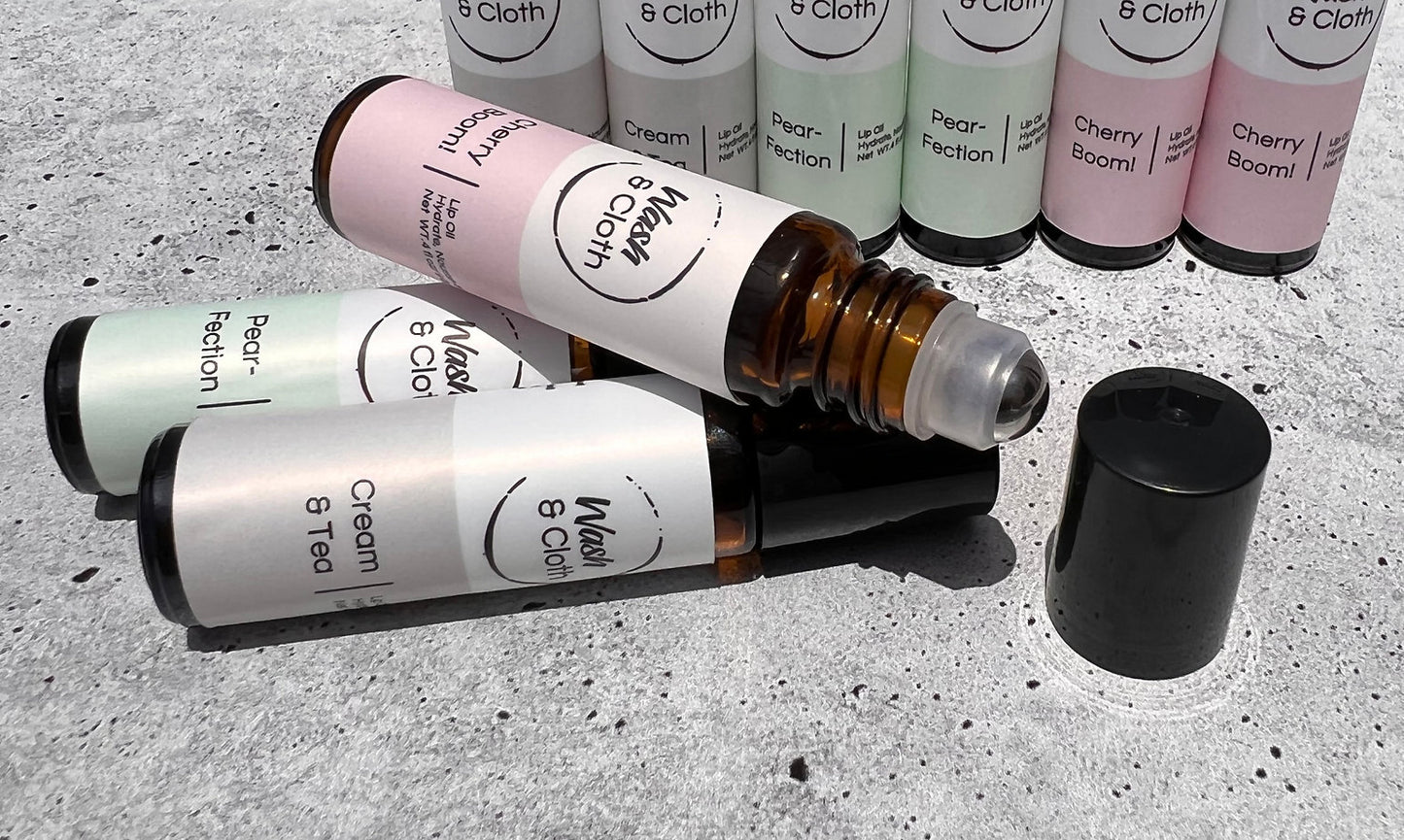 Wash & Cloth Lip Oil - Pear-fection