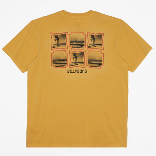 Billabong Reflections Short Sleeve Wave Washed T-Shirt - Citrus