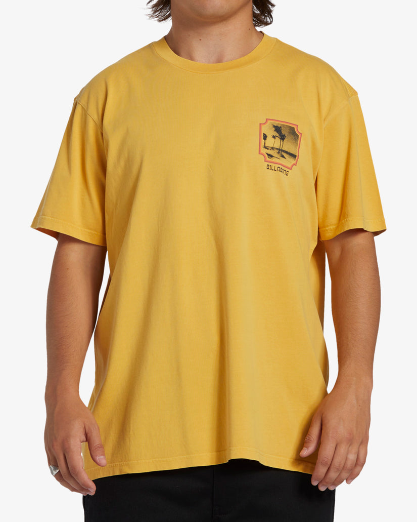 Billabong Reflections Short Sleeve Wave Washed T-Shirt - Citrus