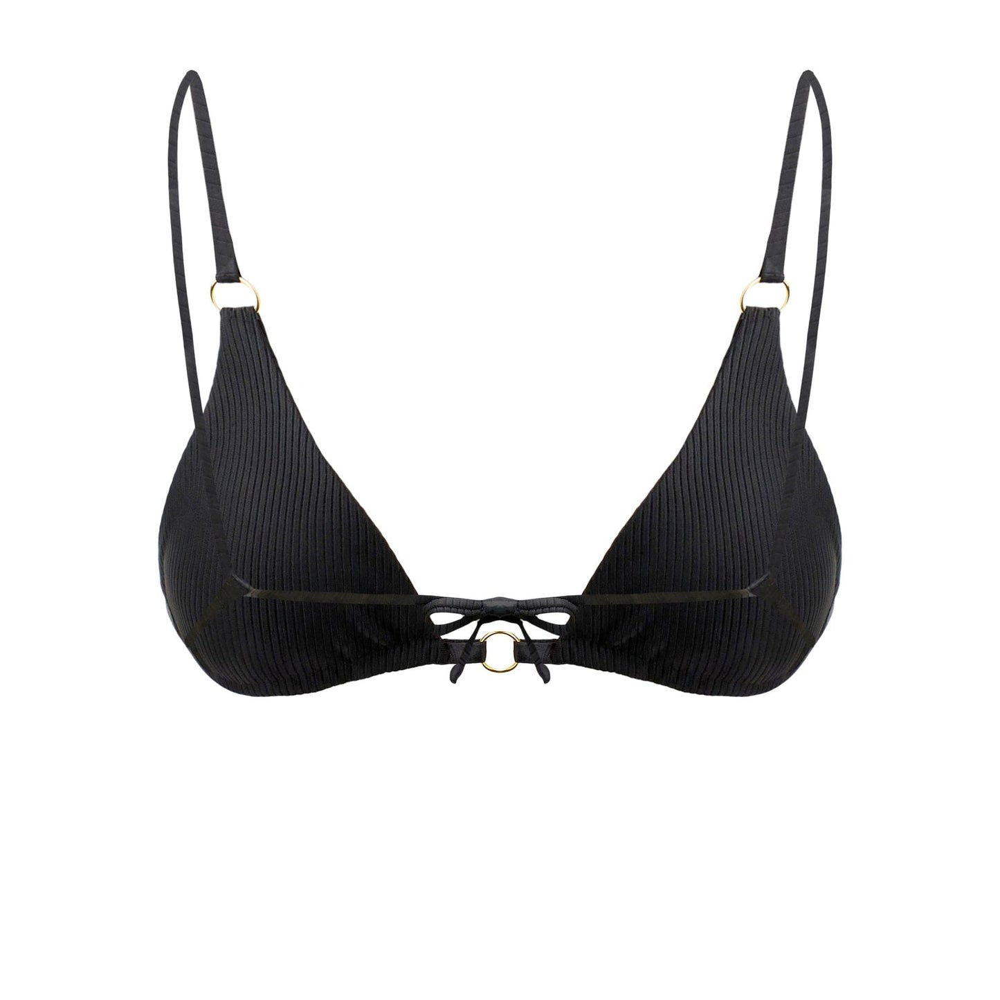 Akosha Triangle Bikini Top - Onyx
