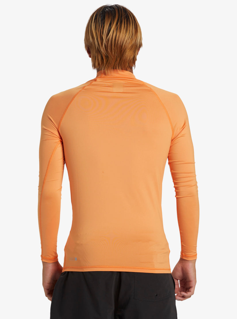 Quiksilver Everyday UPF 50 Long Sleeve Surf Tee - Tangerine