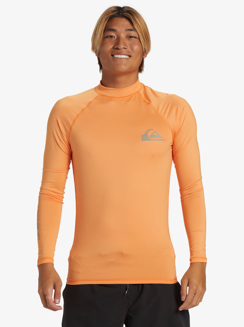 Quiksilver Everyday UPF 50 Long Sleeve Surf Tee - Tangerine