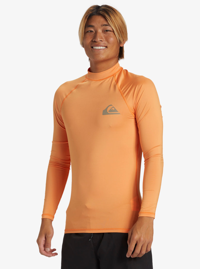Quiksilver Everyday UPF 50 Long Sleeve Surf Tee - Tangerine