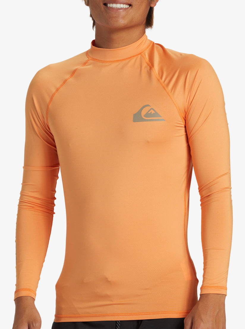 Quiksilver Everyday UPF 50 Long Sleeve Surf Tee - Tangerine