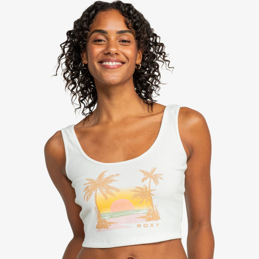 Roxy Sunset Beach Dive In Tank - Snow White