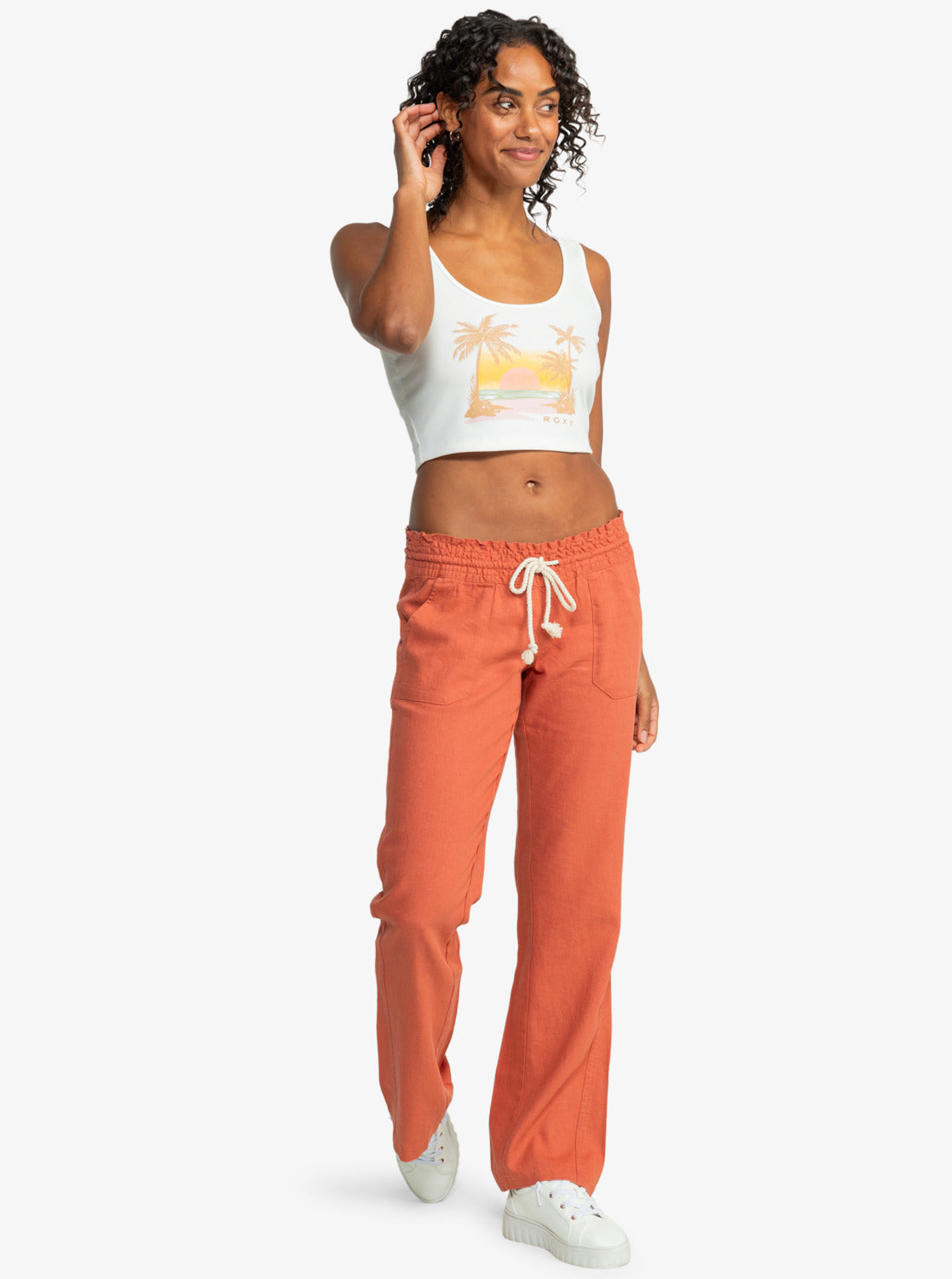 Roxy Sunset Beach Dive In Tank - Snow White