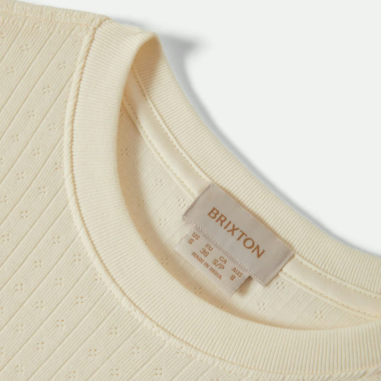 Brixton Dolly Slim Knit T-Shirt - Off White