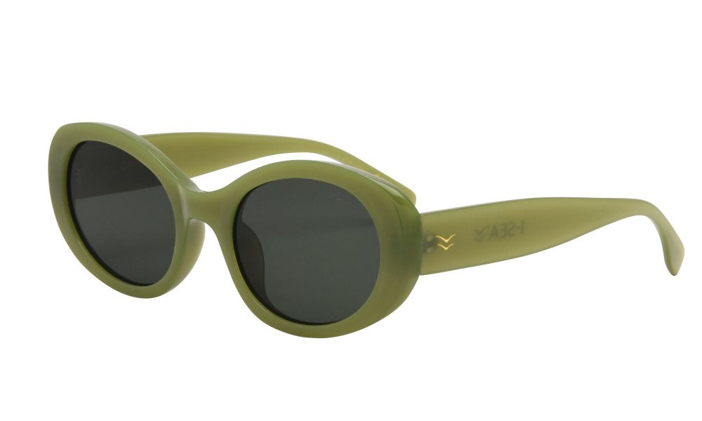 I-SEA Camilla Polarized Sunglasses - Moss with Smoke Polarized Lens
