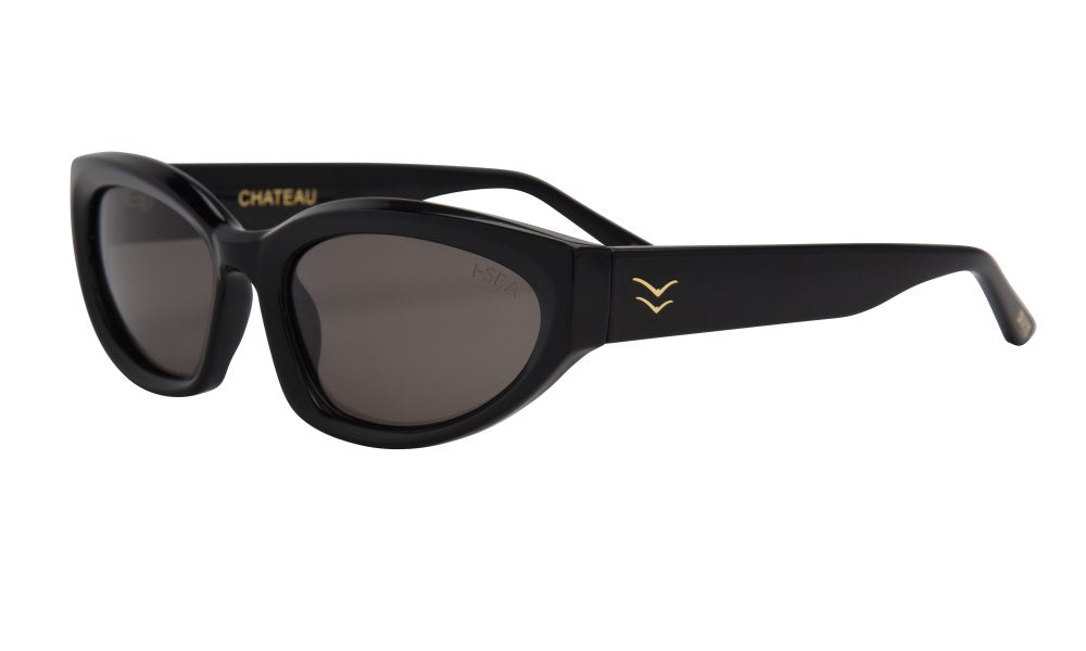I-SEA Chateau Polarized Sunglasses - Black with Smoke Polarized Lens