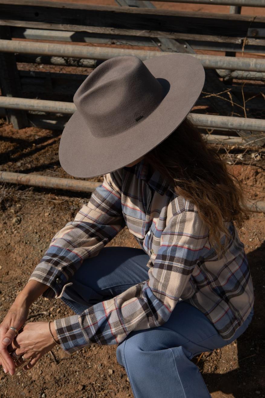Brixton Primrose Felt Fedora - Twig