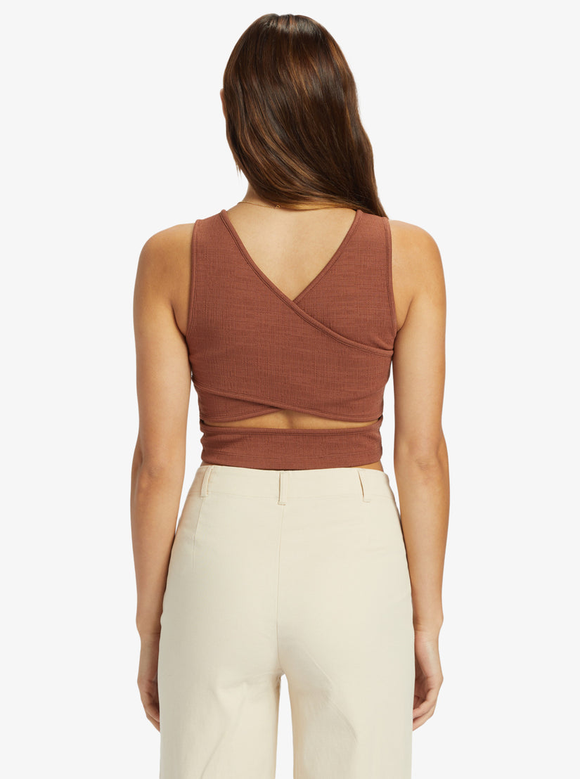 Roxy Good Keepsake Crop Top - Root Beer