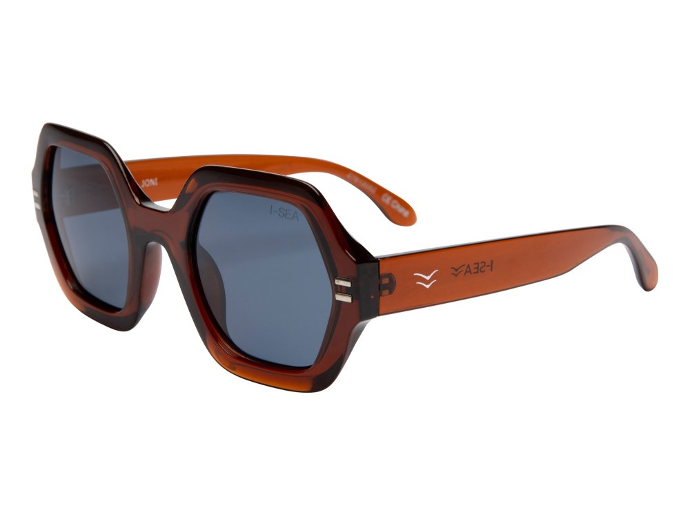 I-SEA Joni Polarized Sunglasses - Cola and Navy