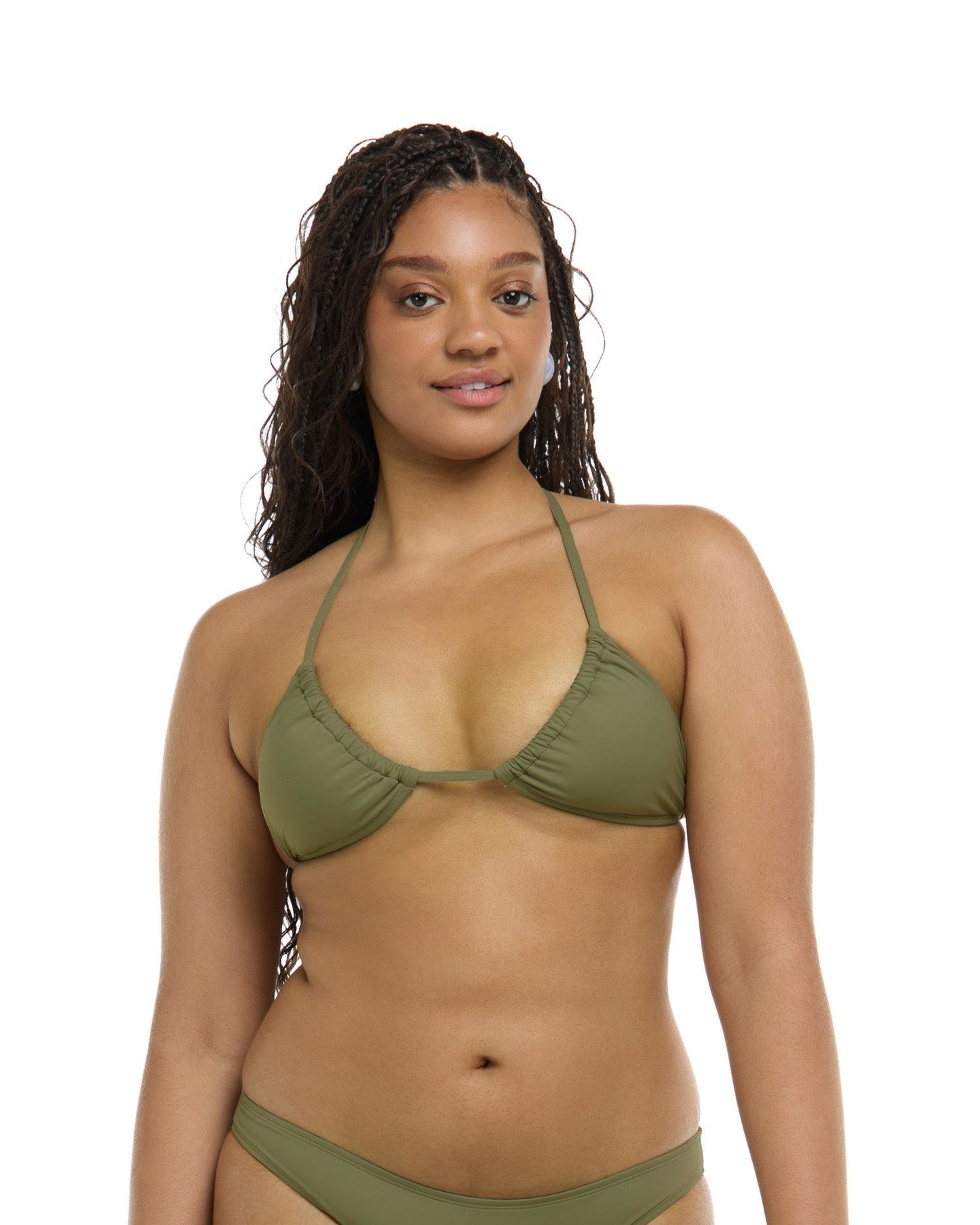 Eidon Solid Kali Slider Bikini Top - Tundra