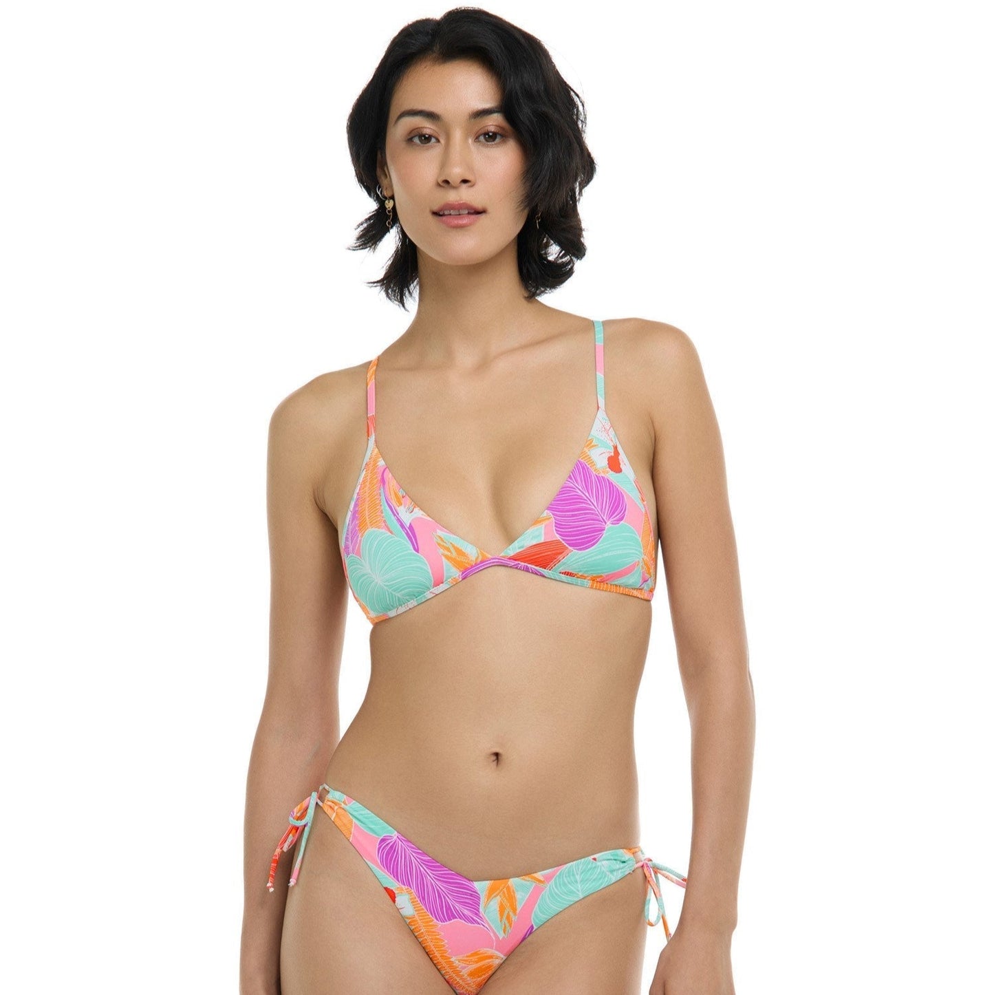 Eidon Leah Solid Bikini Bottom - Flora