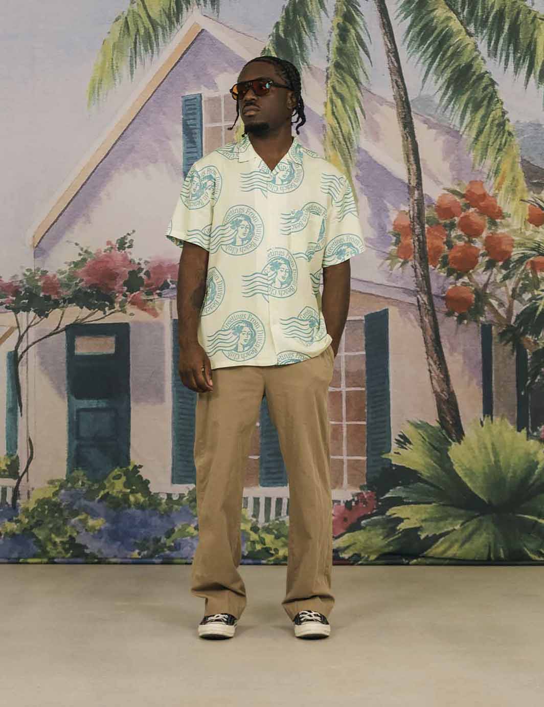 Duvin Long Hair Don't Care Buttonup - Lime