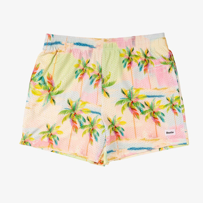 Duvin Pastel Palm Mesh Lounge Short