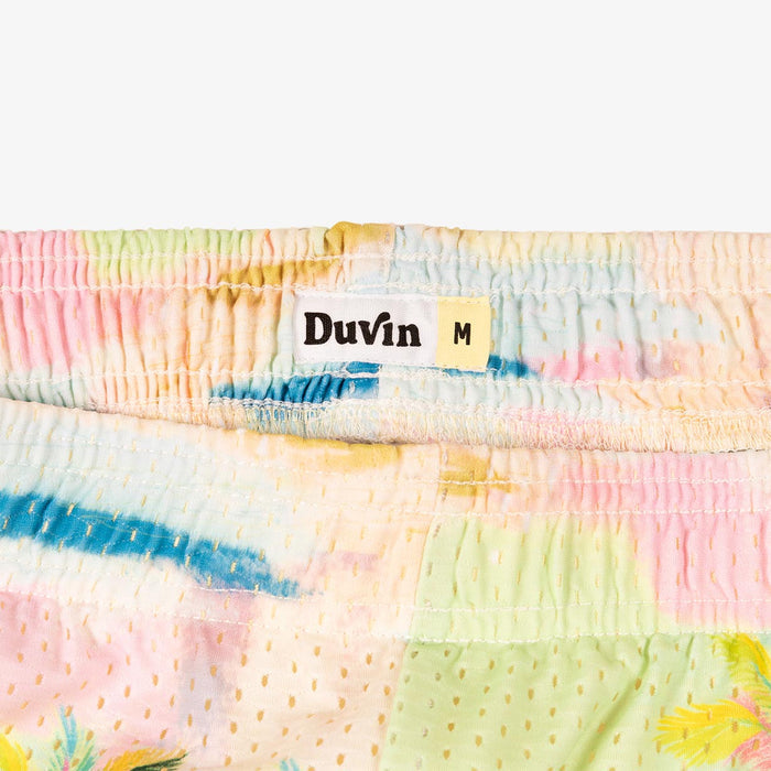 Duvin Pastel Palm Mesh Lounge Short