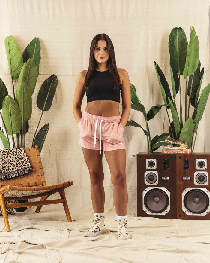 Duvin Basics Mesh Lounge Short - Pink