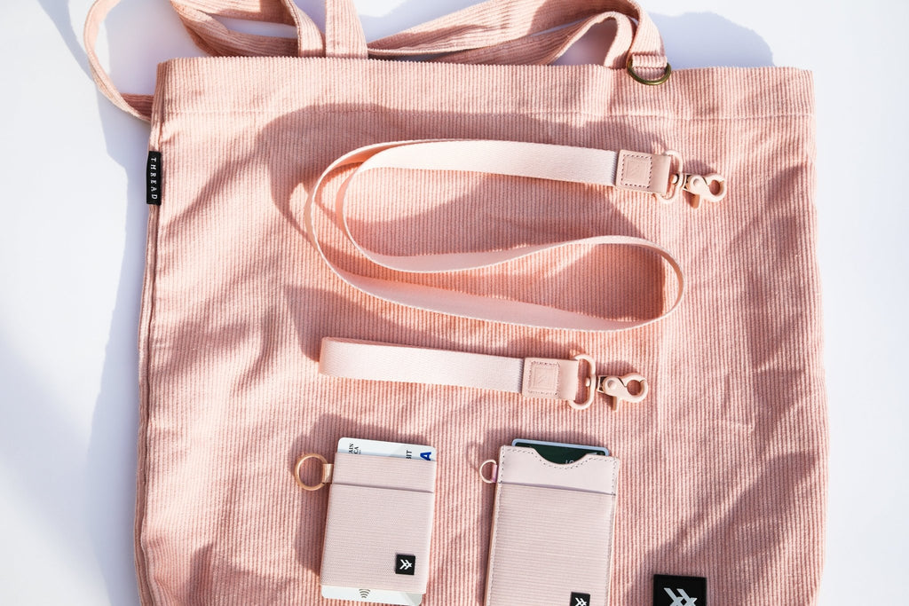 Thread Wallets Rose Dust Neck Lanyard