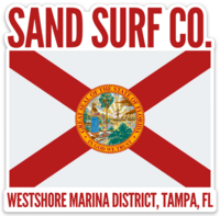 Sand Surf Co. Florida Flag Sticker