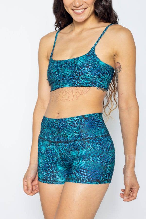 Reel Skipper Yoga Water Shorts - Ocean Camo