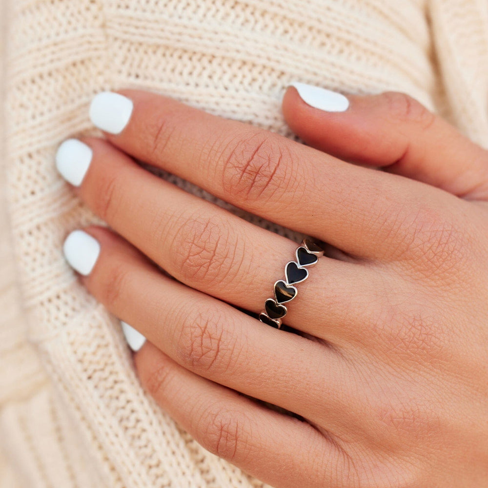 Pura Vida Bracelets Mood Love Hearts Band Ring