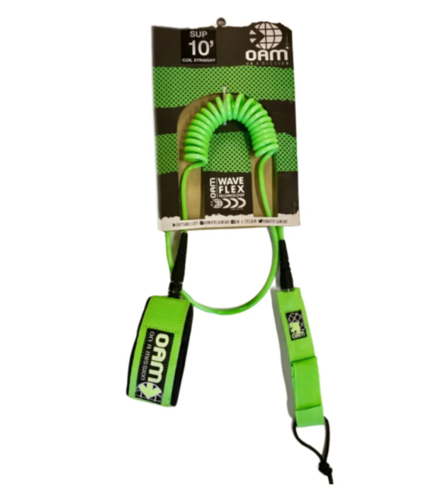 OAM 10' Straight Coil SUP Leash