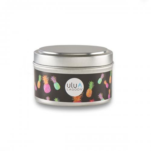 Ulu Lagoon 6 oz Electric Pineapple Travel Tin Candle (Coconut Surf Wax Scent)