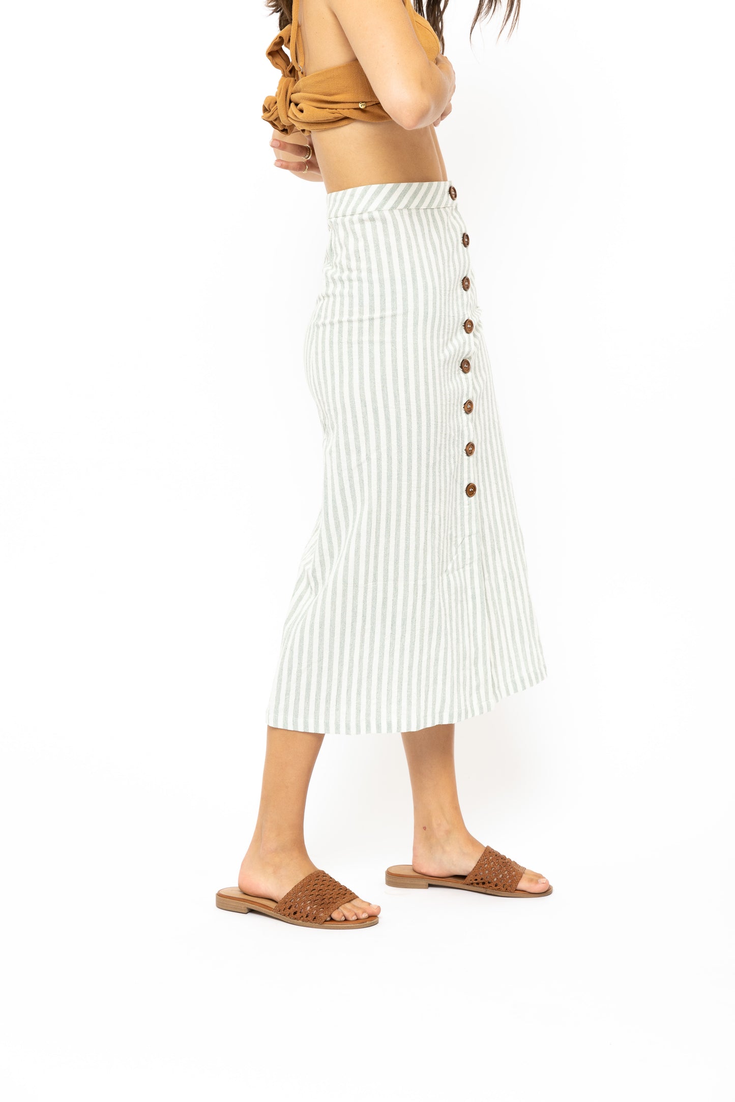 Rusty Coastal Midi Skirt