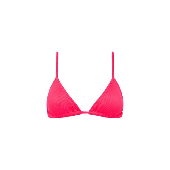 Kulani Kinis Bralette Bikini Top - Watermelon Ribbed
