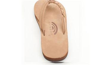 Rainbow Sandals Flirty Braidy - Single Layer Premier Leather with Arch Support with a Braided Strap (Womens)