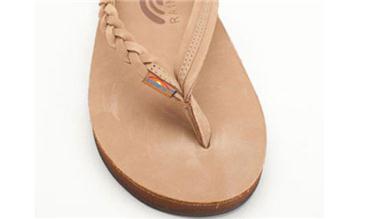 Rainbow Sandals Flirty Braidy - Single Layer Premier Leather with Arch Support with a Braided Strap (Womens)