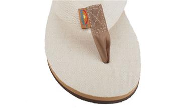 Rainbow Sandals Single Layer Hemp Top and Strap with Arch Support (Mens)