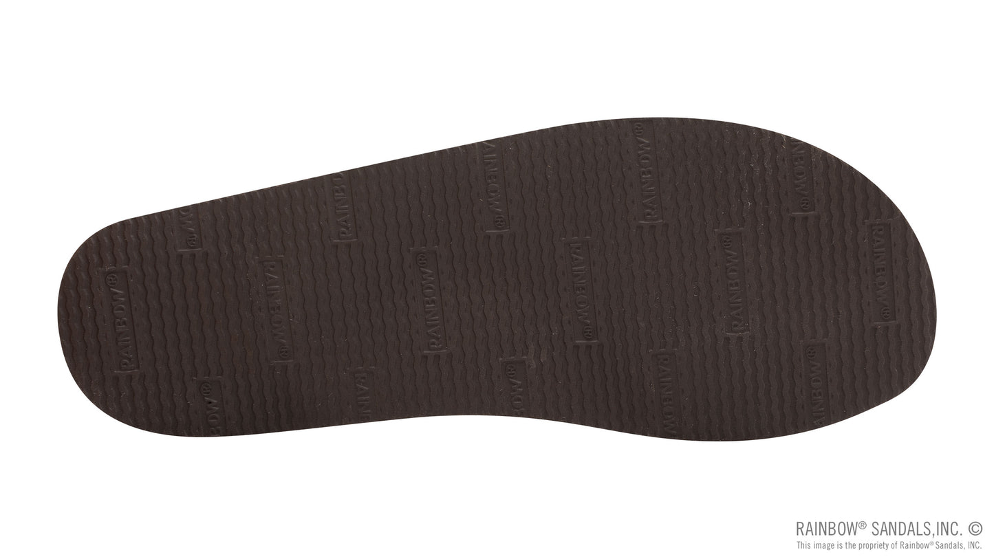 Rainbow Sandals Single Layer Hemp with a 1" Nylon Fish Pattern Strap (Mens)