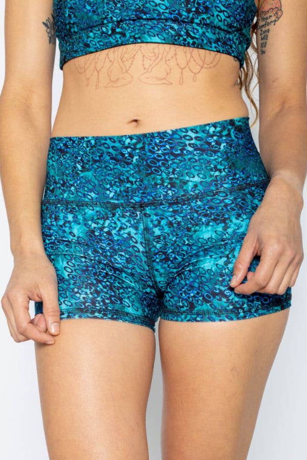 Reel Skipper Yoga Water Shorts - Ocean Camo