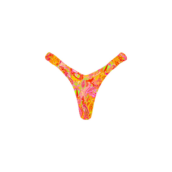 Kulani Kinis Retro Y Thong Bikini Bottom - Bahama Rama