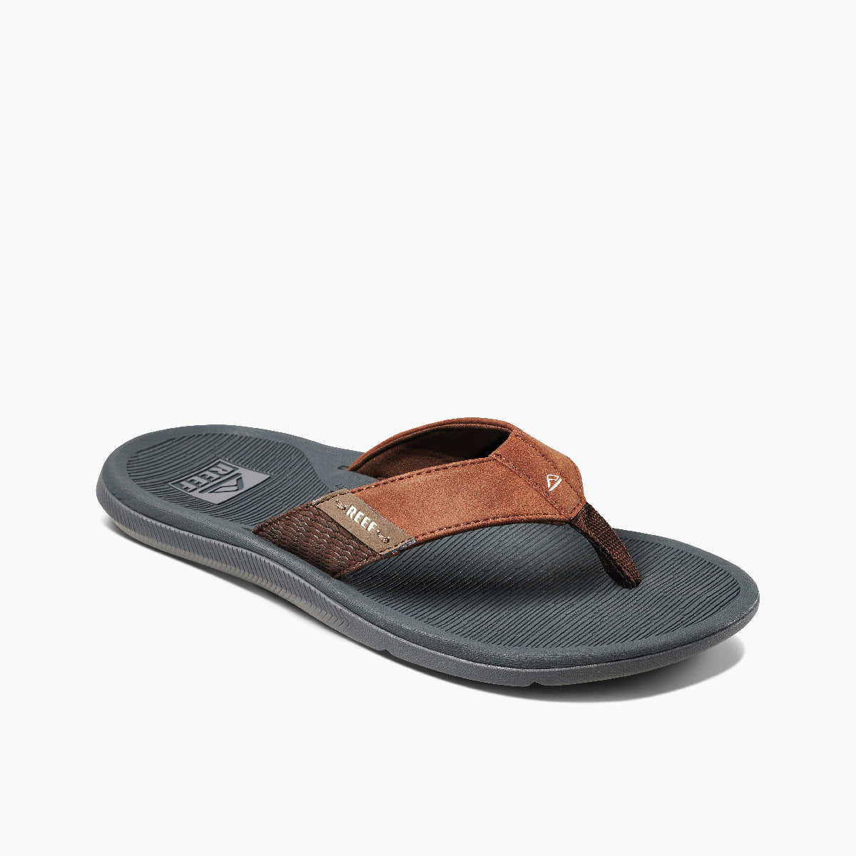 Reef Santa Ana Mens Sandals - Grey & Tan