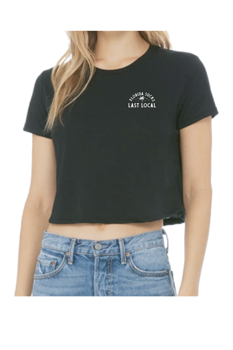 Last Local Florida Sux Crop Top - Black