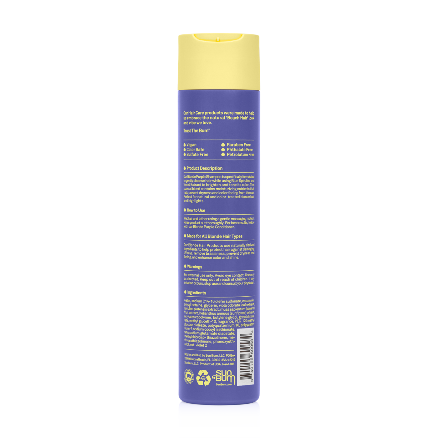 Sun Bum Purple Blonde Shampoo - 10oz