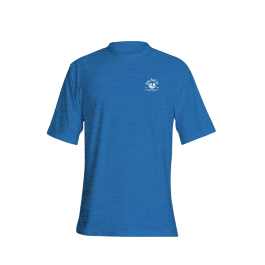 Sand Surf Co. Yin Yang Logo Hybrid Short Sleeve UV Shirt - Royal Blue