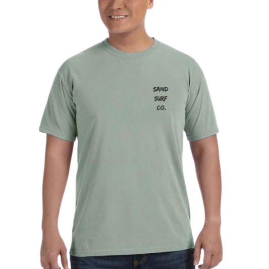 Sand Surf Co. Yin Yang Unisex Tee - Seamist Green