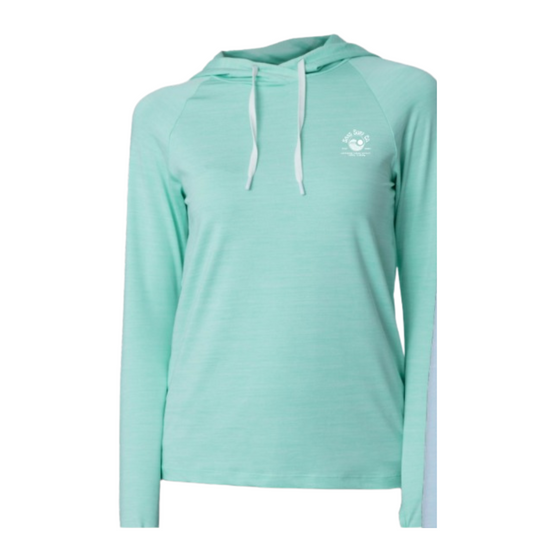 Sand Surf Co. Yin Yang Helm UPF 50 Hooded UV Shirt - Heather Mint