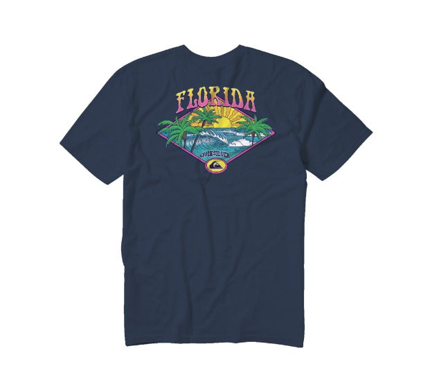 Quiksilver Fl Rolling Surf Sand T-Shirt Rights –