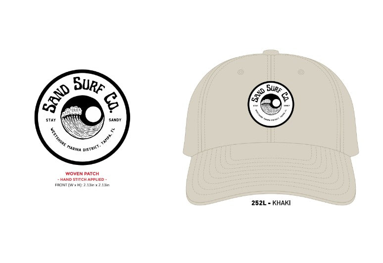 Sand Surf Co. Richardson Premium Linen Dad Hat