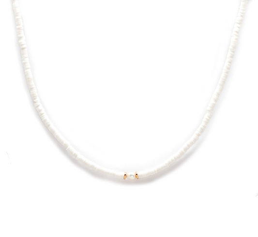 Salty Cali Windansea Necklace - White