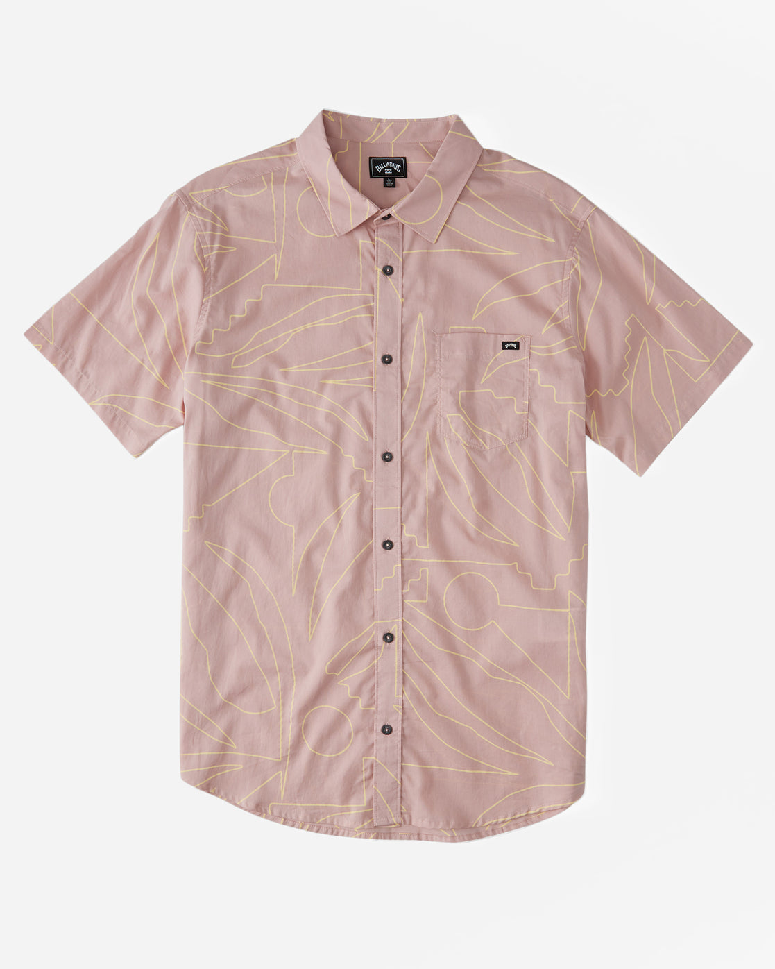 Billabong Sundays Floral Short Sleeve Shirt - Dusty Pink