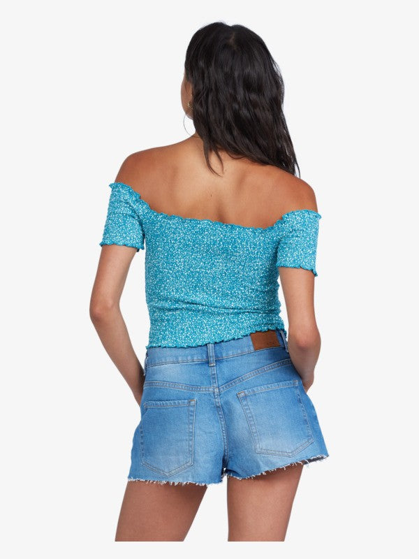 Roxy Us Together Off-The-Shoulder Top