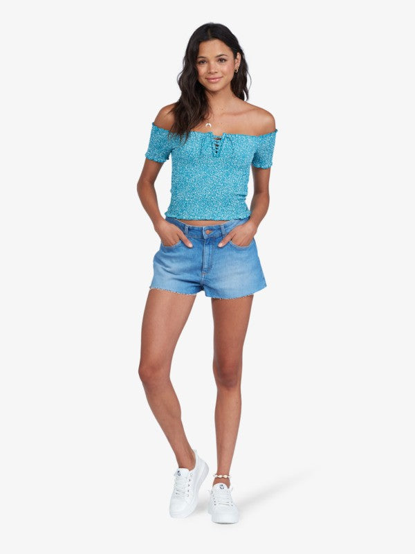 Roxy Us Together Off-The-Shoulder Top