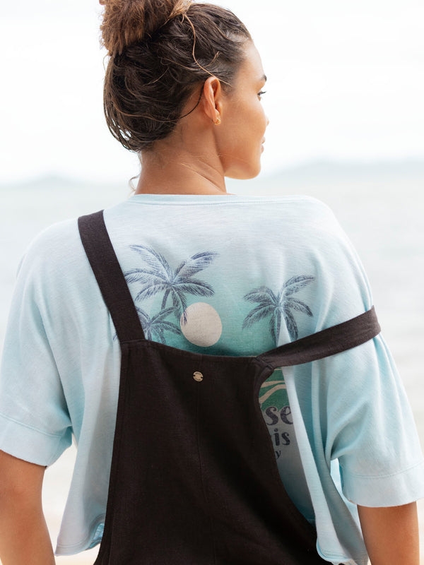 Roxy Happy Palms Oversized T-Shirt